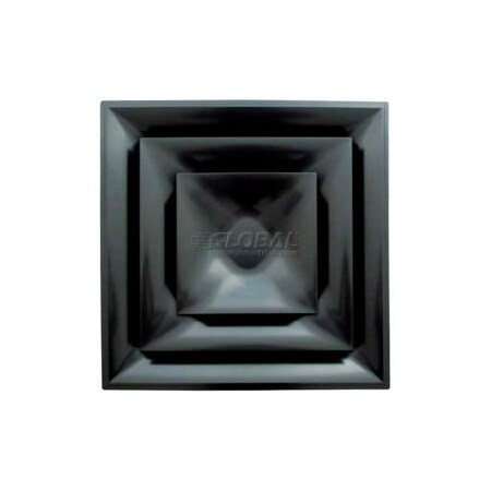 American Louver/Plasticade American Louver Stratus Cone Diffuser W/ 14" Neck, Black,  STR-C-14BK